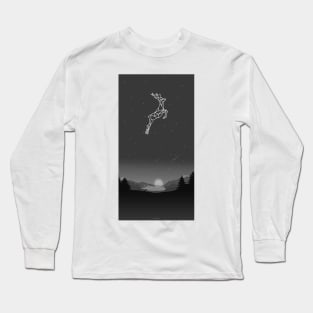 BLACK DEER LINEAR STYLE Long Sleeve T-Shirt